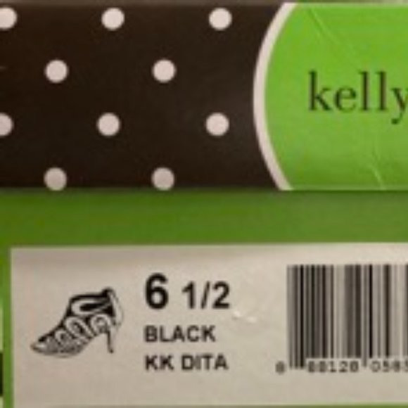 Kelly & Katie Black KK Dita 6/5 Sandals - Picture 6 of 8